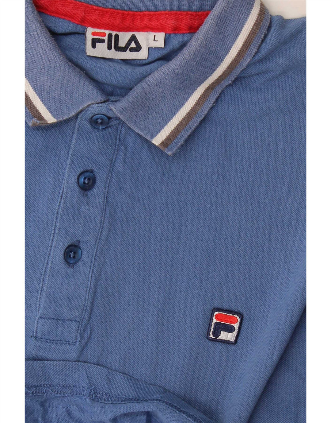 Polo da uomo Fila a righe grandi blu