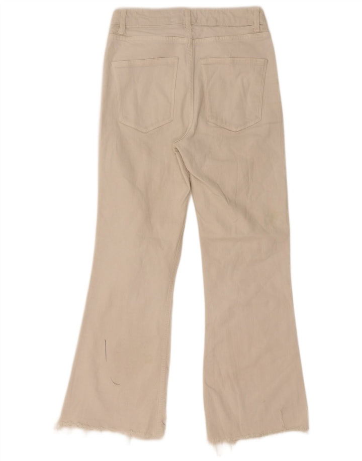 Zara Womens Bootcut Jeans EU 36 XS W26 L28 Off White