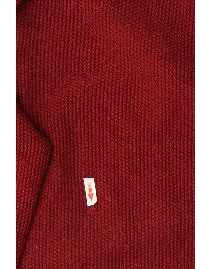 Trussardi Jeans Herre Crew Neck Jumper Sweater Medium Rød