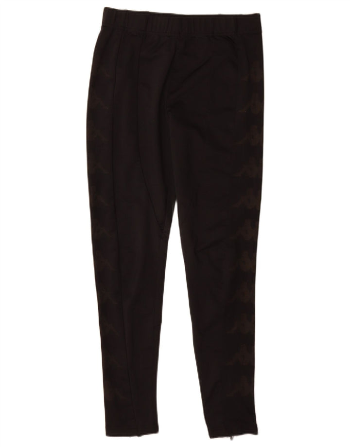 Kappa Graphic Leggings til kvinder UK 10 Small Black
