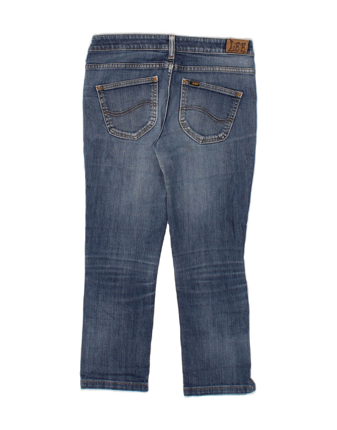 LEE Womens Norma Straight Cropped Jeans W29 L23  Blue Cotton Vintage Lee and Second-Hand Lee from Messina Hembry 