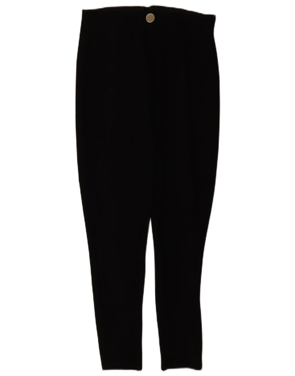 Zara Damen Tapered Freizeithose XL W32 L28 Schwarz