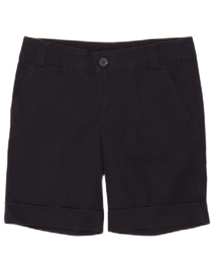 VINTAGE Womens Chino Shorts W30 Medium Navy Blue
