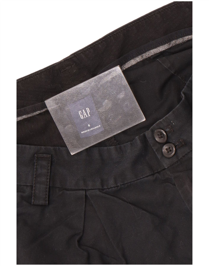 Pantaloncini chino da donna Gap UK 12 medi W32 cotone nero