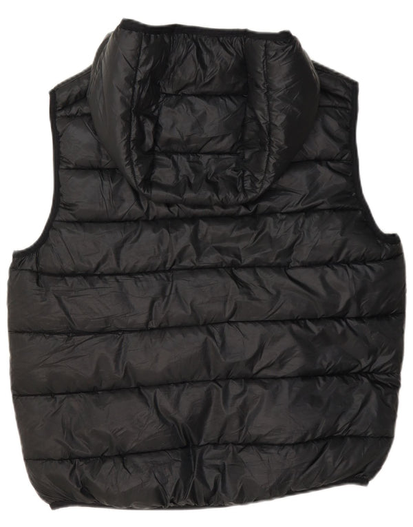 Gilet căptușit pentru băieți Champion, cu glugă, 13-14 ani, XL, poliester negru