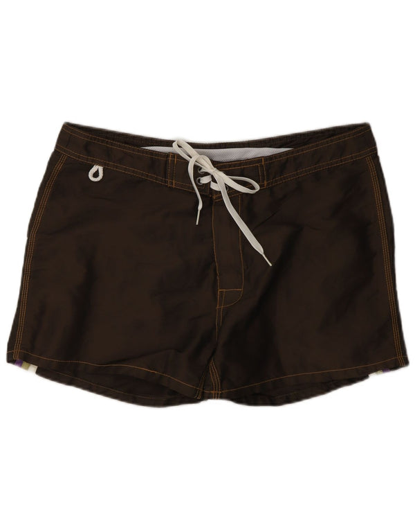 Sundek Mens Swimming Shorts Medium Brown Polyester