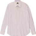 ROCCOBAROCCO Mens Shirt Size 17 43 XL Purple Striped Vintage Roccobarocco and Second-Hand Roccobarocco from Messina Hembry 