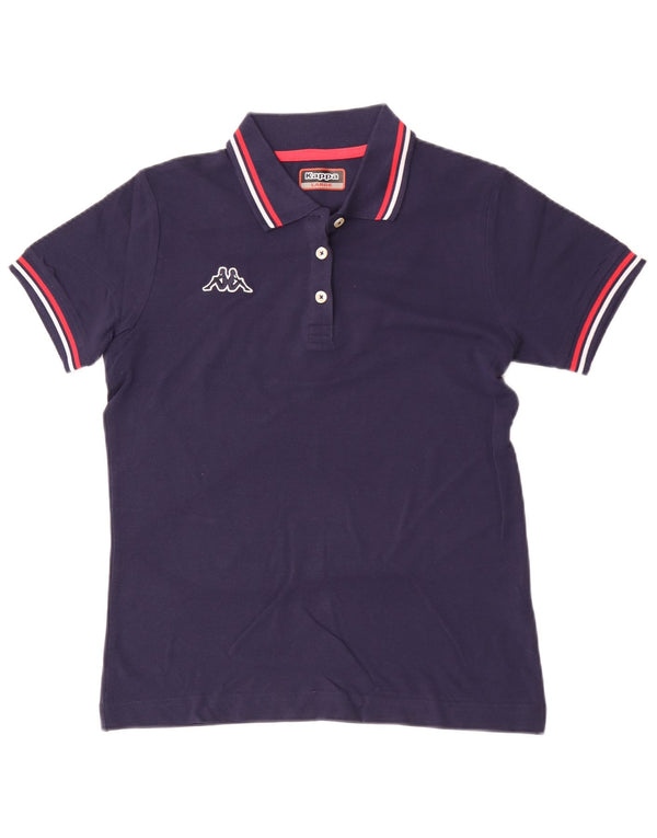Kappa Dame Polo Shirt UK 14 Large Navy Blue