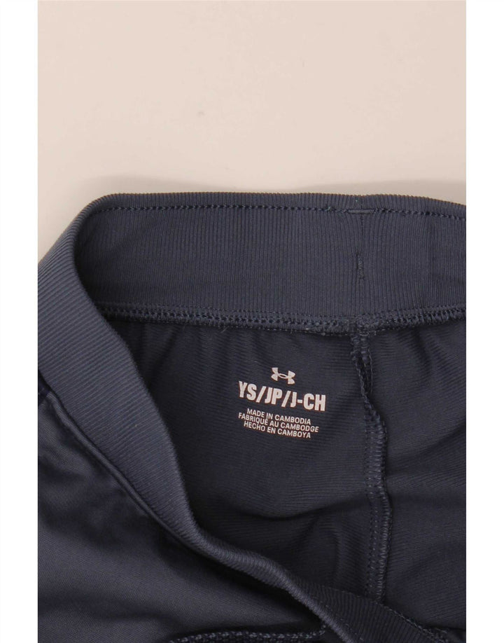 Under Armour Boys Tracksuit Trousers Joggers 7-8 Years Small Blue