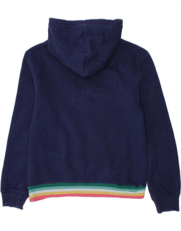 LEVI'S Girls Graphic Hoodie Jumper 9-10 Years Navy Blue Cotton Vintage Levi's and Second-Hand Levi's from Messina Hembry 