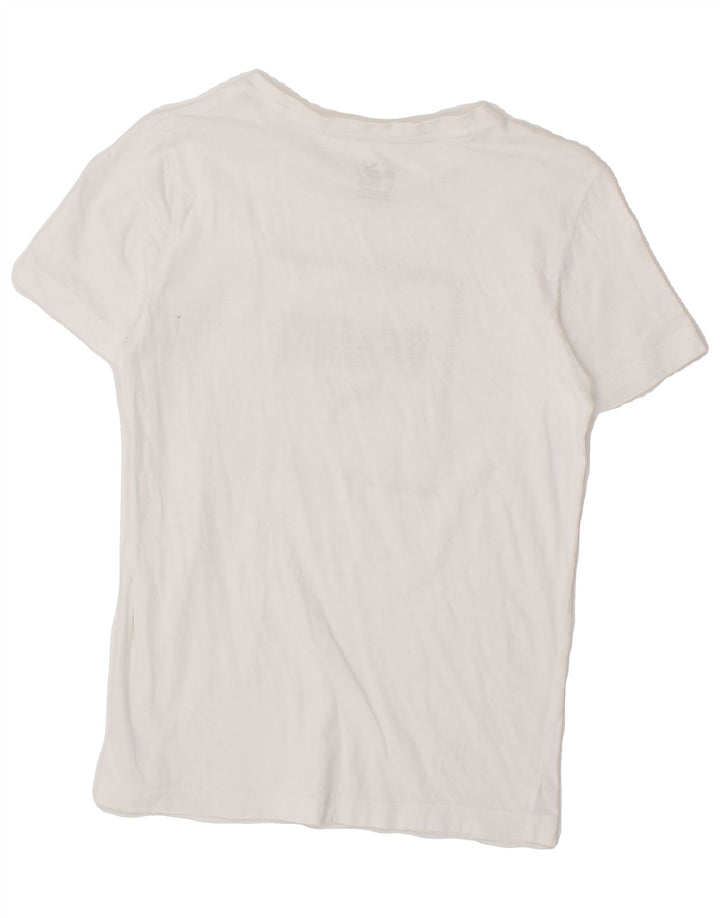 PUMA Boys Graphic T-Shirt Top 11-12 Years Large  White Vintage Puma and Second-Hand Puma from Messina Hembry 
