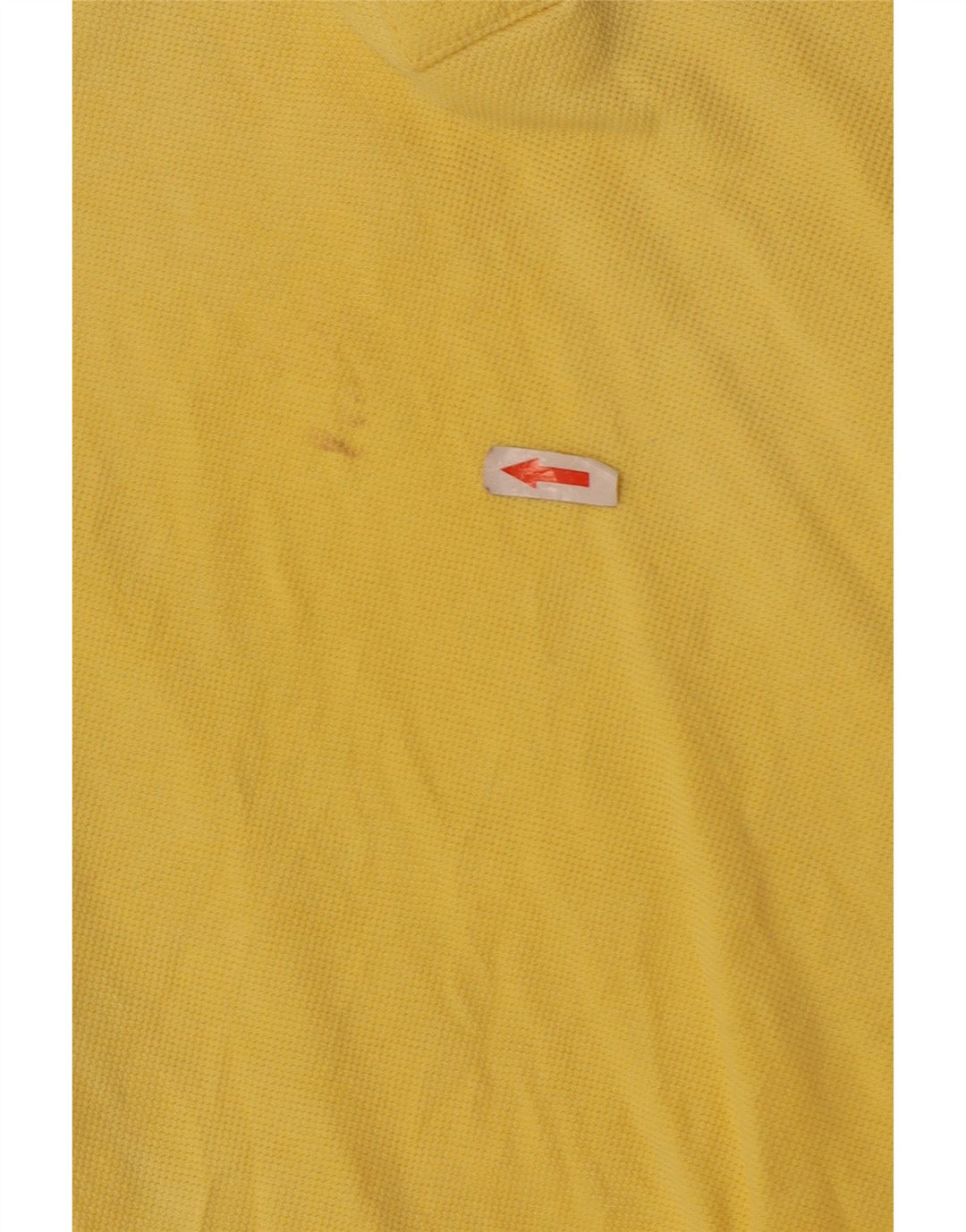 Champion Womens Polo Shirt UK 12 Medium Yellow Cotton