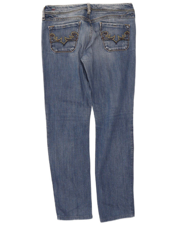 Diesel Damen Lowky Slim Straight Jeans W29 L28 Blaue Baumwolle