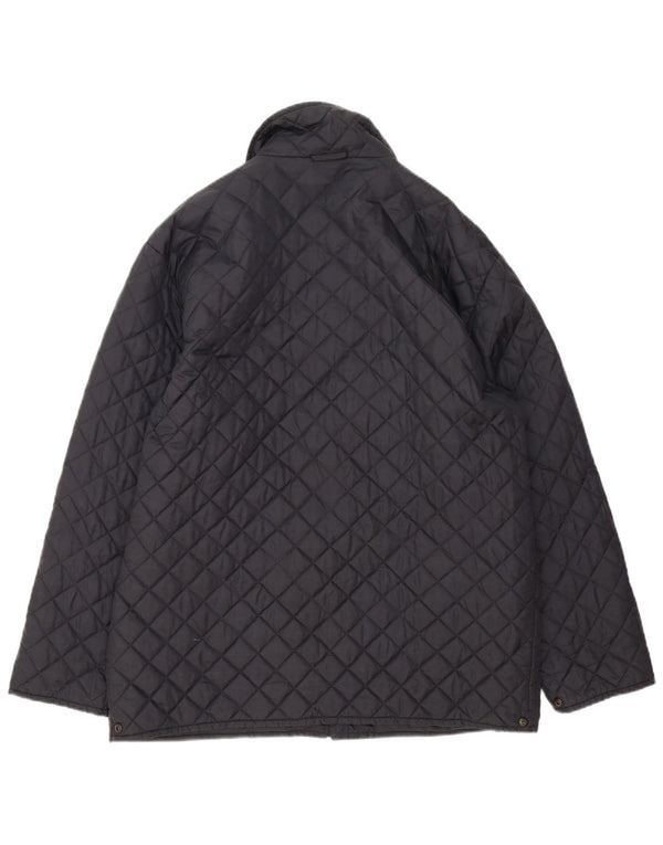 Fila Mens Quilted Jacket IT 50 Medium Navy Blue Polyamide