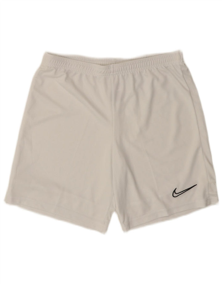 Мужские спортивные шорты NIKE Dri Fit, средний белый полиэстер