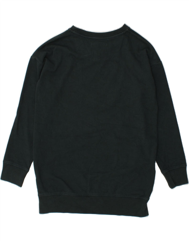 JACK WILLS Womens Oversized Sweatshirt Jumper UK 6 XS Green Cotton Vintage Jack Wills and Second-Hand Jack Wills from Messina Hembry 