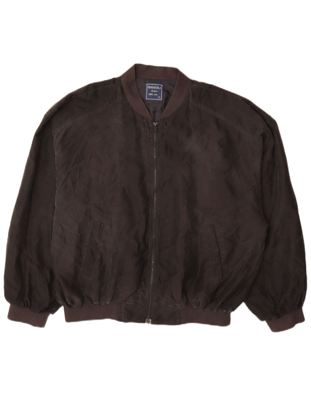 Giubbotto bomber da uomo Pensacola UK 42 XL seta nera