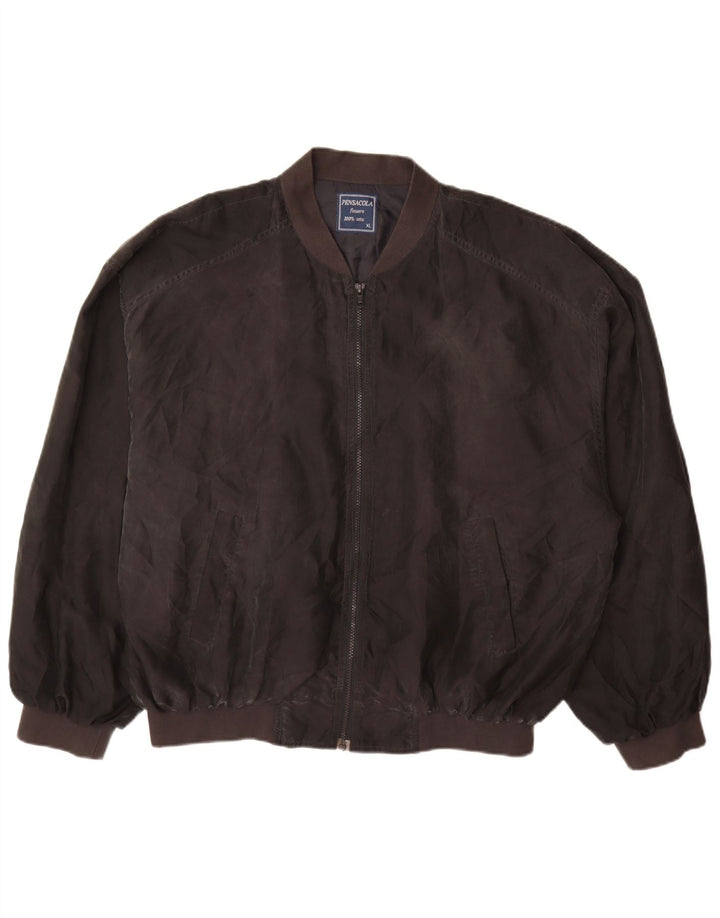 Giubbotto bomber da uomo Pensacola UK 42 XL seta nera
