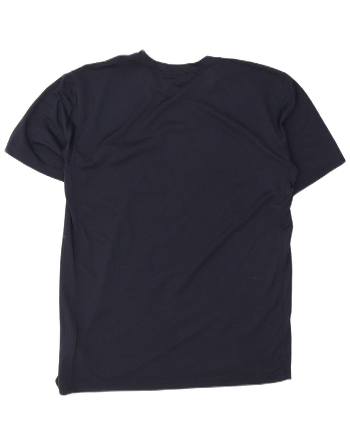 Ανδρικό γραφικό μπλουζάκι Nike Dri Fit, μεσαίο μπλε, πολυεστέρας