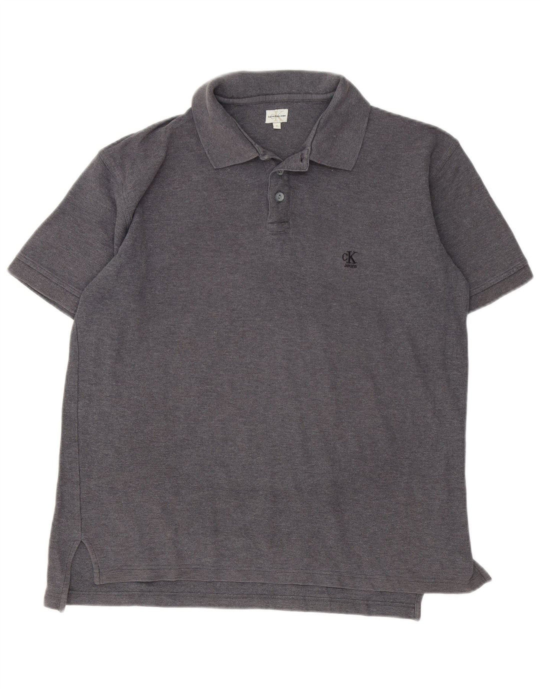 Calvin Klein Jeans Mens Polo Shirt XL Grey