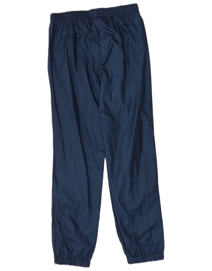 Vintage Mens Tracksuit Trousers Joggers IT 48 Medium  Navy Blue Polyamide