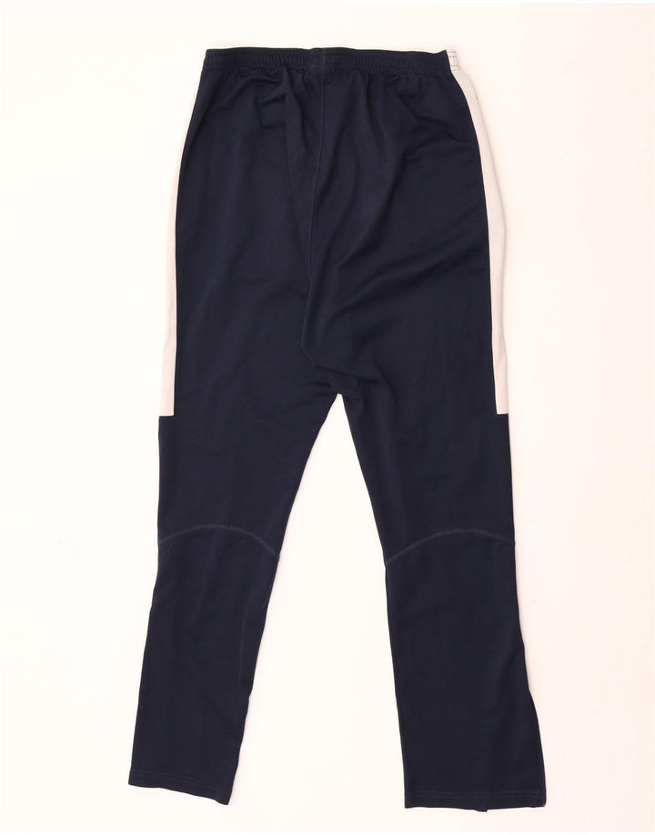 Nike Mens Dri Fit Tracksuit Trousers Large Navy Blue Colourblock Polyester