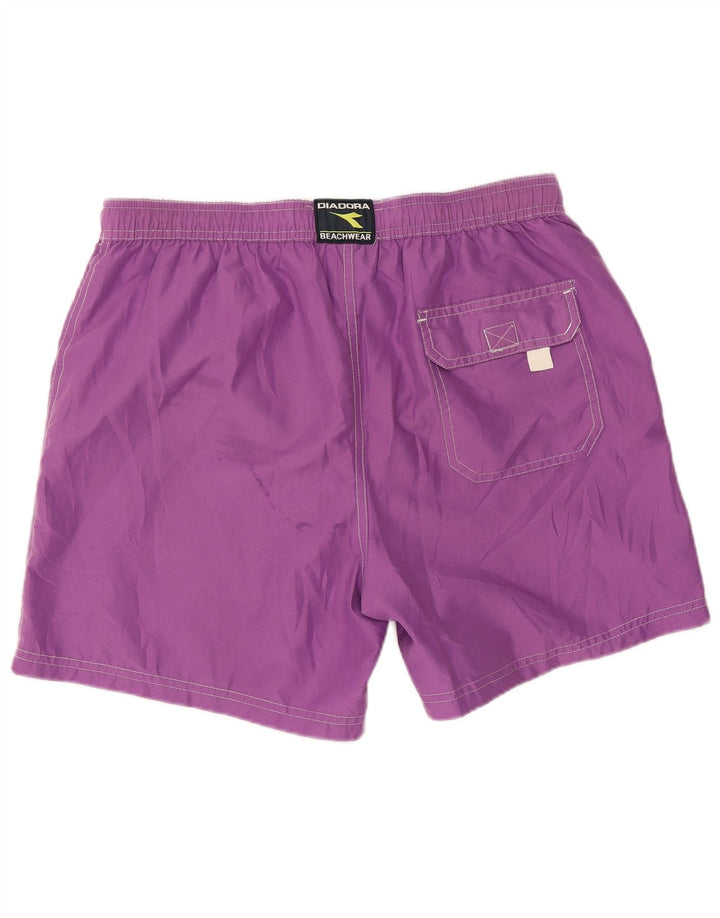 Pantaloni scurți de înot Diadora pentru bărbați, mari, mov, poliester