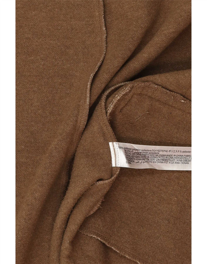 Zara Womens Double Breasted Utility Gilet UK 12 Medium Beige Polyester