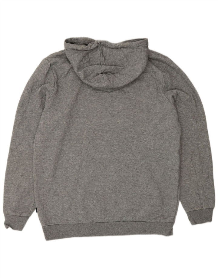 Felpa con cappuccio grafica PUMA da uomo in cotone grigio medio