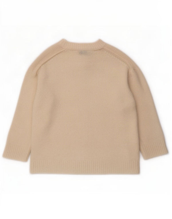 Zara Womens Oversized Boat Neck Jumper Sweater UK 10 Small Off White