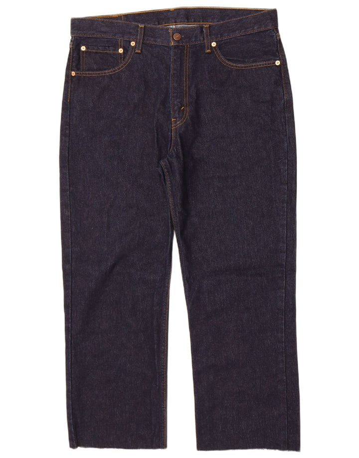 Levi's Mens 751 Cropped Jeans W36 L26 Navy Blue Cotton