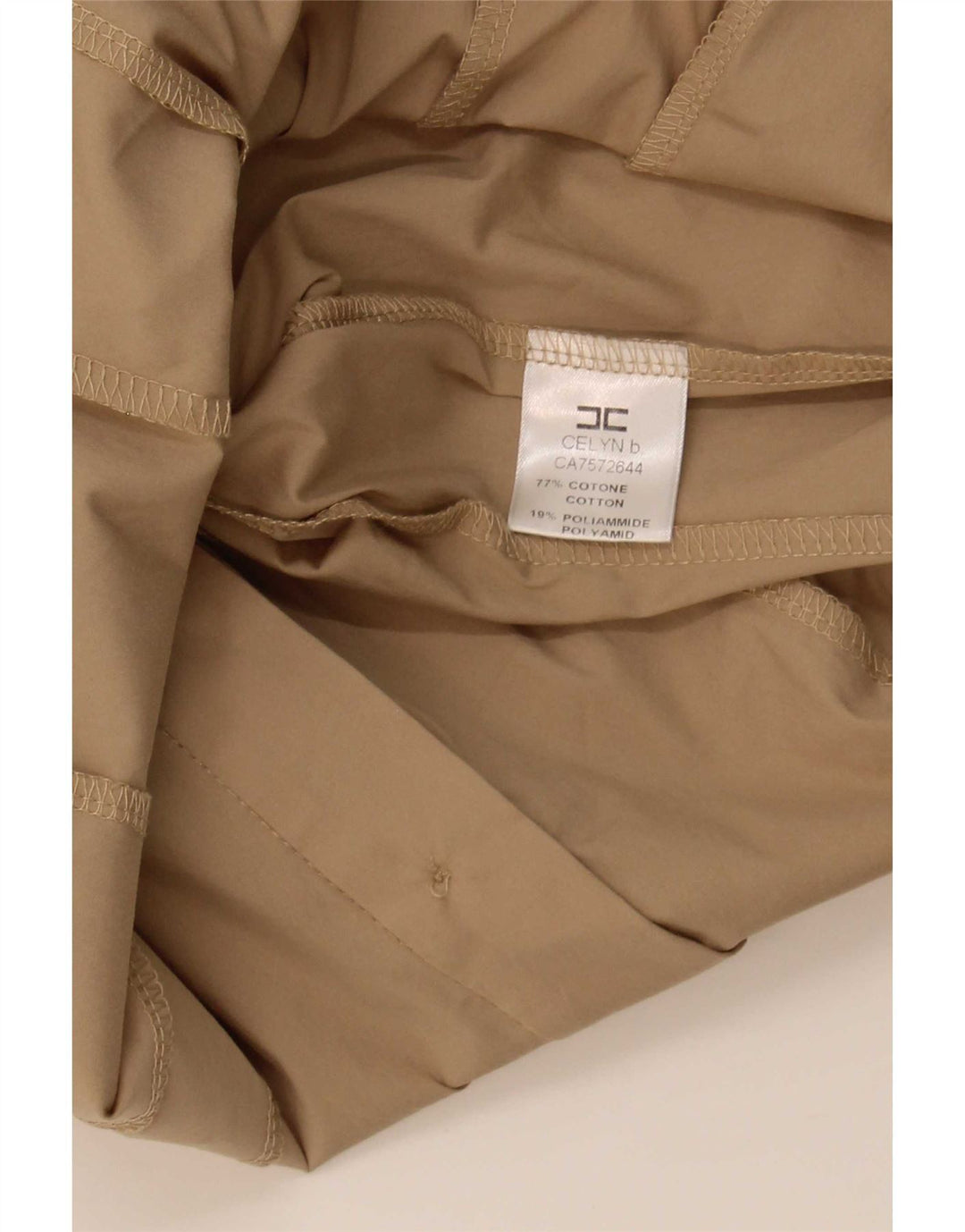 Elisabetta Franchi Dame Flæse Front Shirt Bluse IT 42 Medium Beige