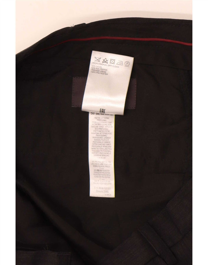 Marks & Spencer Herre Regular Fit Suit Bukser W36 L31 Grå uld
