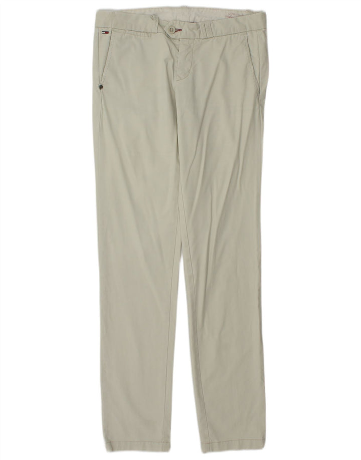Calça feminina TOMMY HILFIGER W27 L32 algodão bege