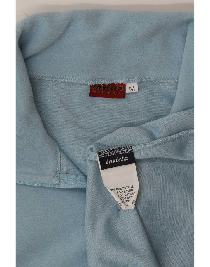 Maglione in pile da donna con collo e zip Invicta UK 12 poliestere blu medio