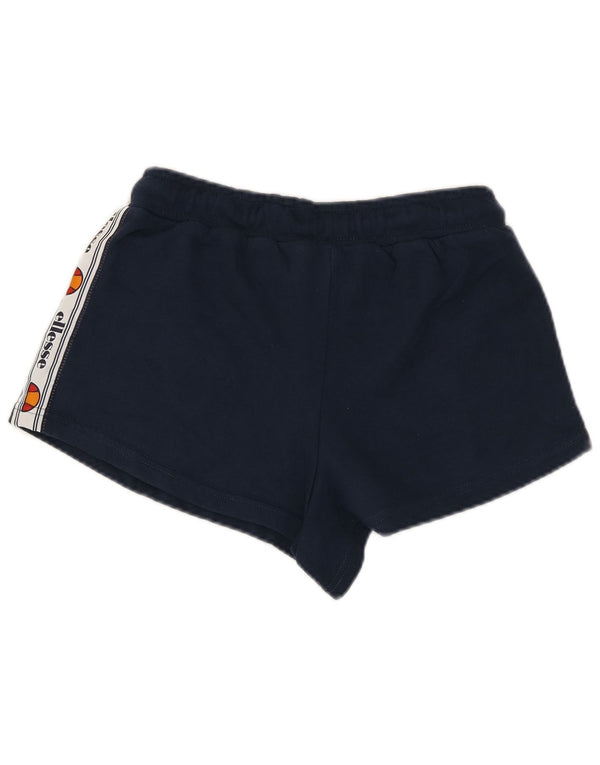 Γυναικείο γραφικό αθλητικό σορτς Ellesse UK 8 Small Navy Blue Colorblock Βαμβακερό