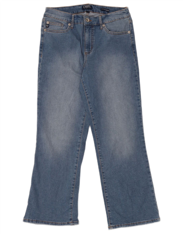 CHAPS Womens Kick Mid Rise Cropped Jeans US 8 Medium W29 L26 Blue Cotton