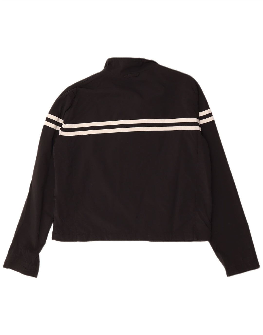 Nike Womens Crop Tracksuit Top Jacket US 12/14 Large Black Striped