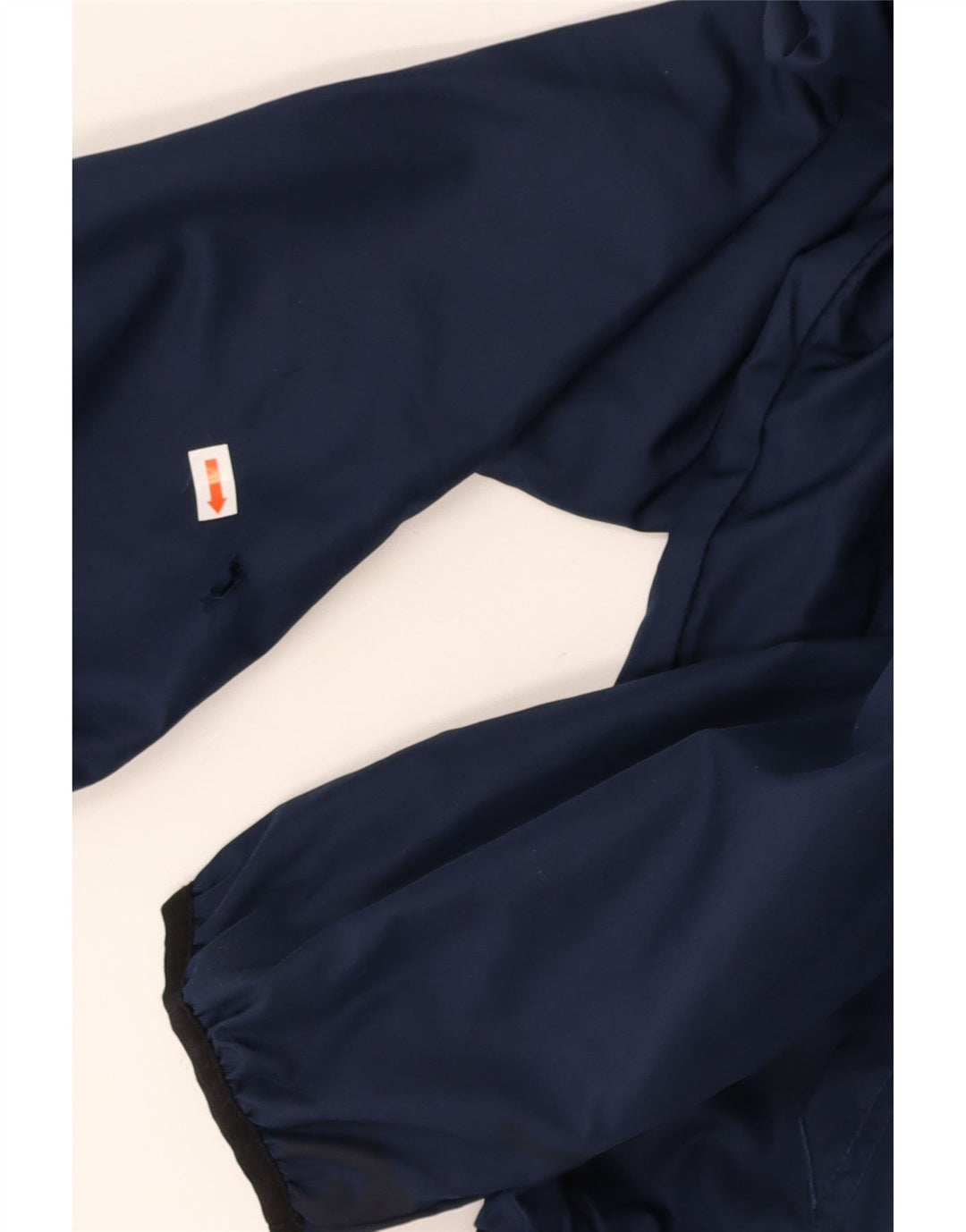 NIKE Mens Hooded Rain Jacket Large Navy Blue Polyester