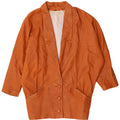Vintage Dame Batwing Læderfrakke EU 36 Lille Brun