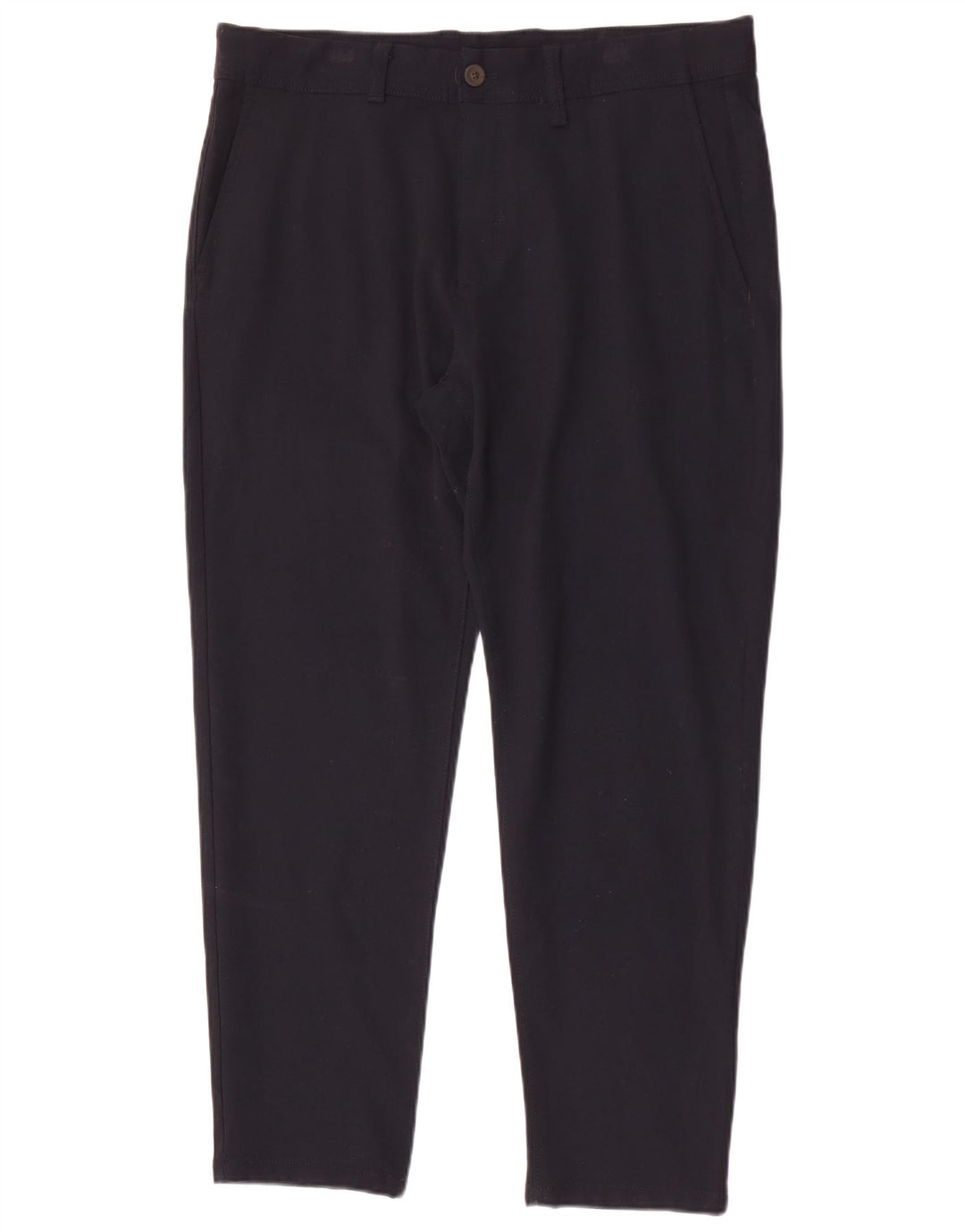 Zara Mens Chino Trousers EU 44 Large W34 L28 Navy Blue Polyester