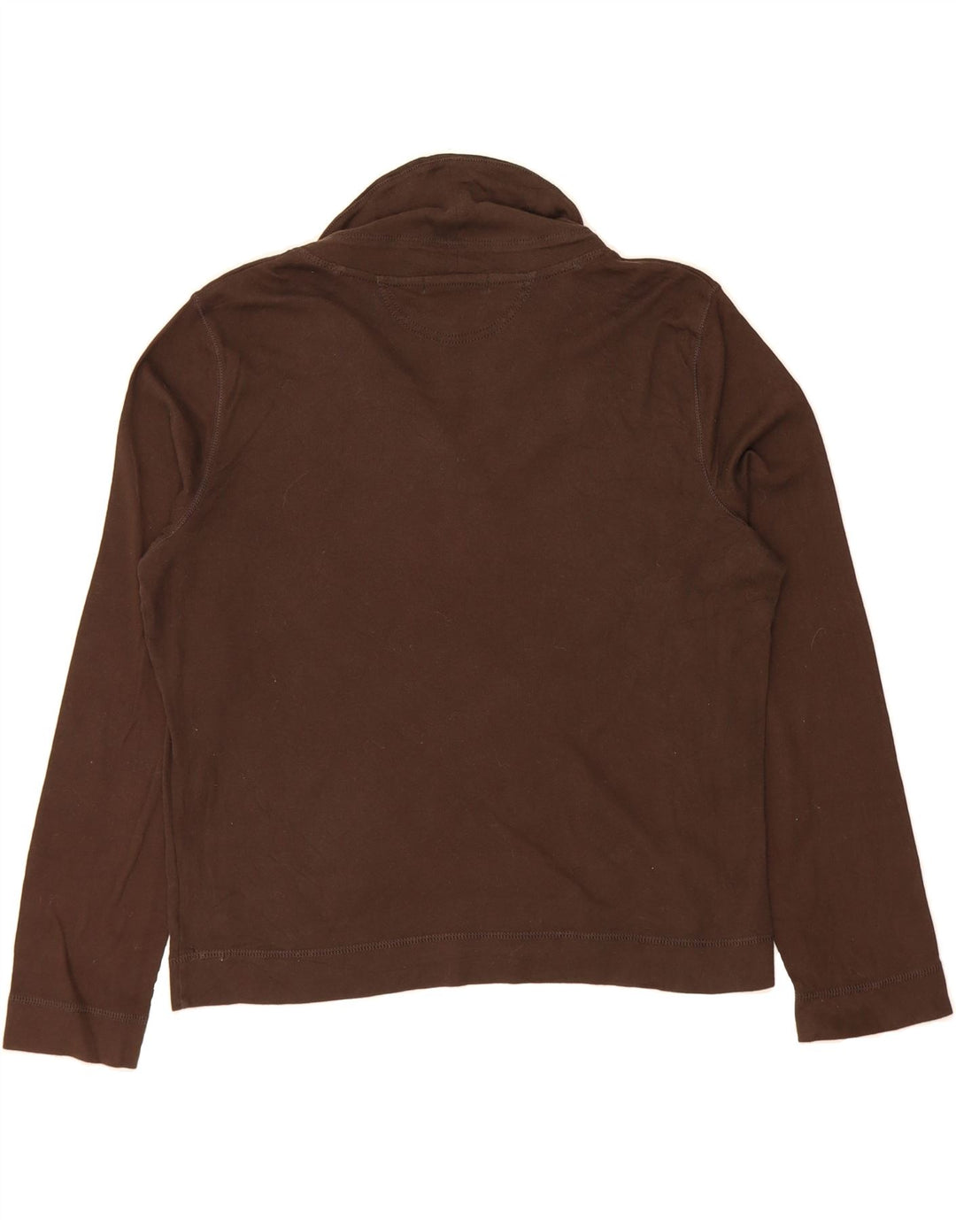 RALPH LAUREN Womens Shawl Neck Sweatshirt Jumper UK 18 XL Brown Cotton Vintage Ralph Lauren and Second-Hand Ralph Lauren from Messina Hembry 