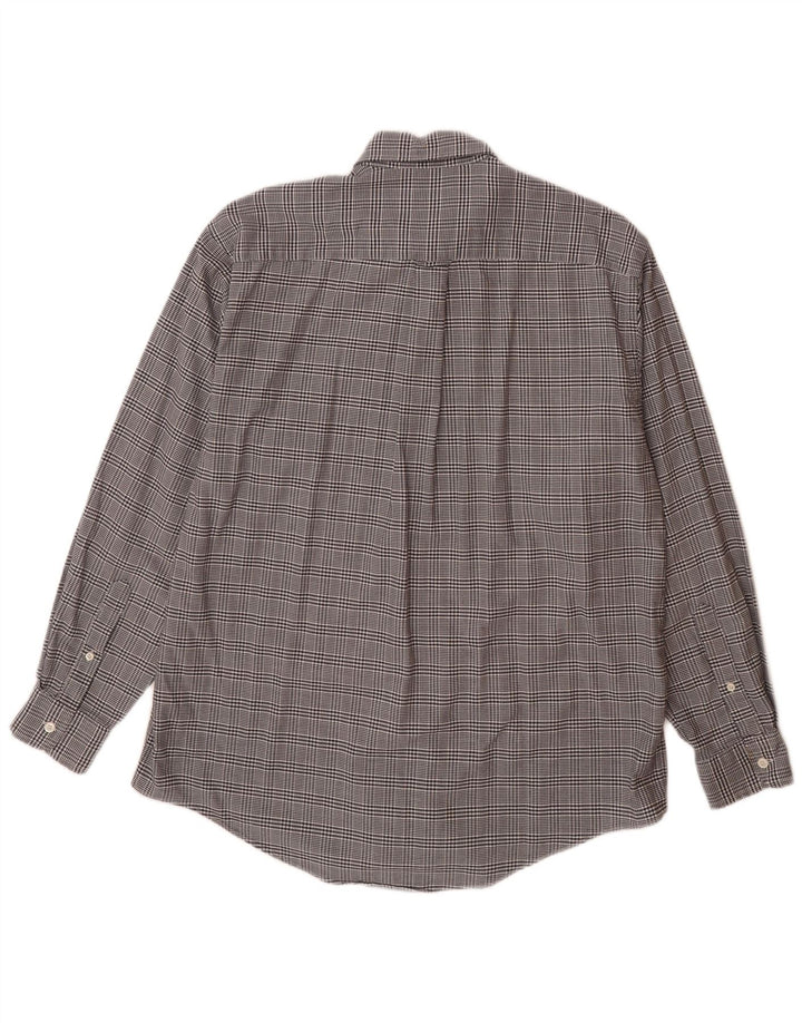 NAUTICA Flanelskjorte til mænd Medium Navyblå Houndstooth Bomuld