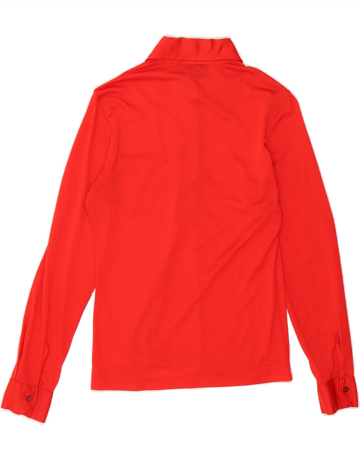 VINTAGE Womens Pullover Shirt UK 12 Medium Red Vintage Vintage and Second-Hand Vintage from Messina Hembry 
