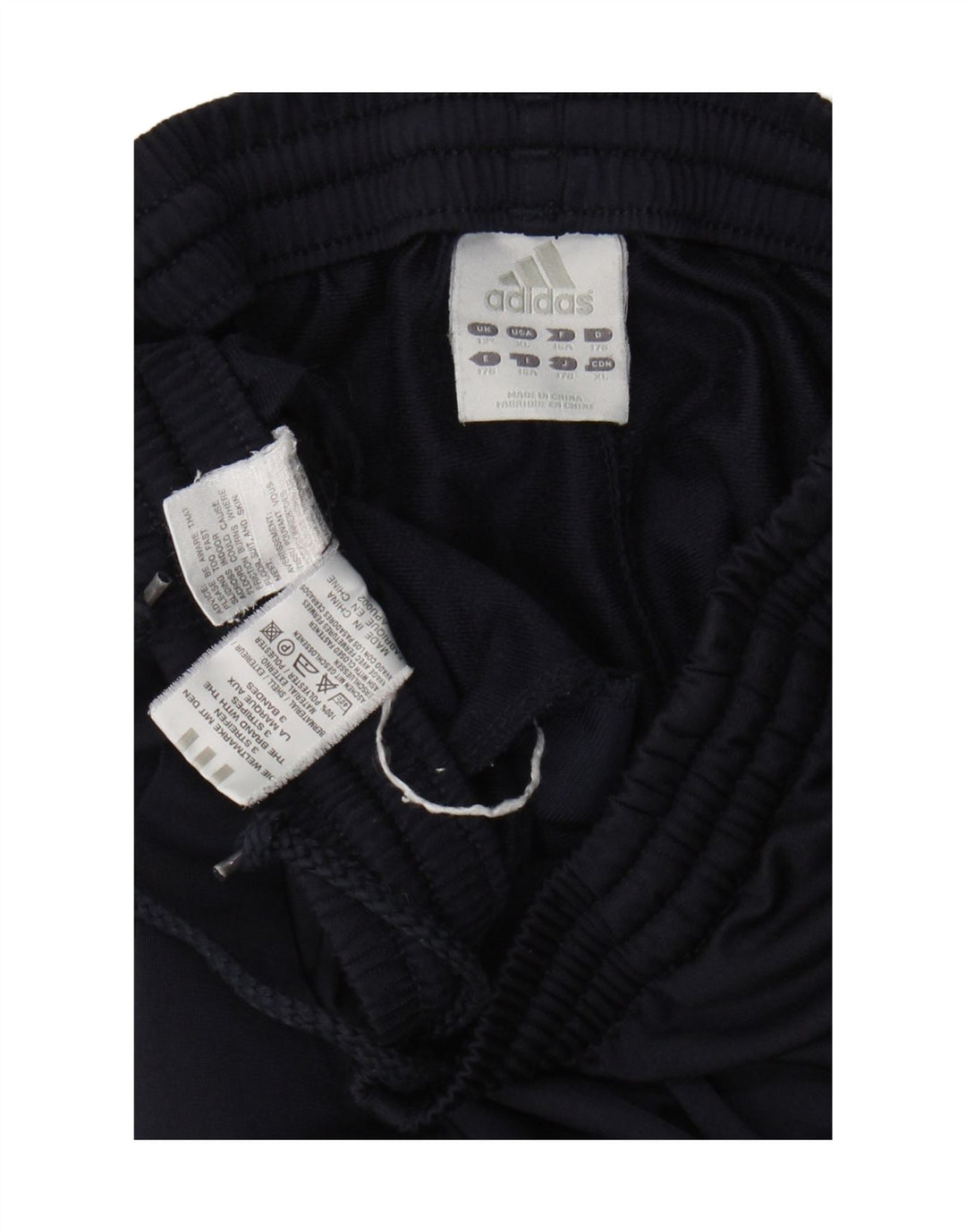 ADIDAS Boys Tracksuit Trousers 15-16 Years  Navy Blue Polyester Vintage Adidas and Second-Hand Adidas from Messina Hembry 