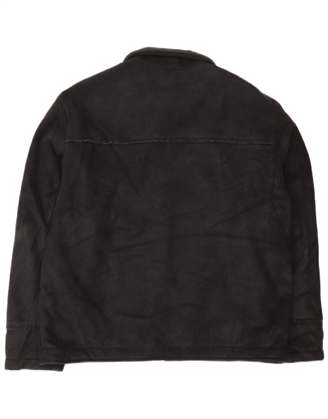 Marks & Spencer Mens Sherpa Jacket UK 42 XL Black