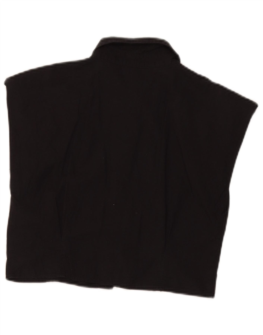 Zara Womens Sleeveless Shirt Blouse UK 8 Small Black