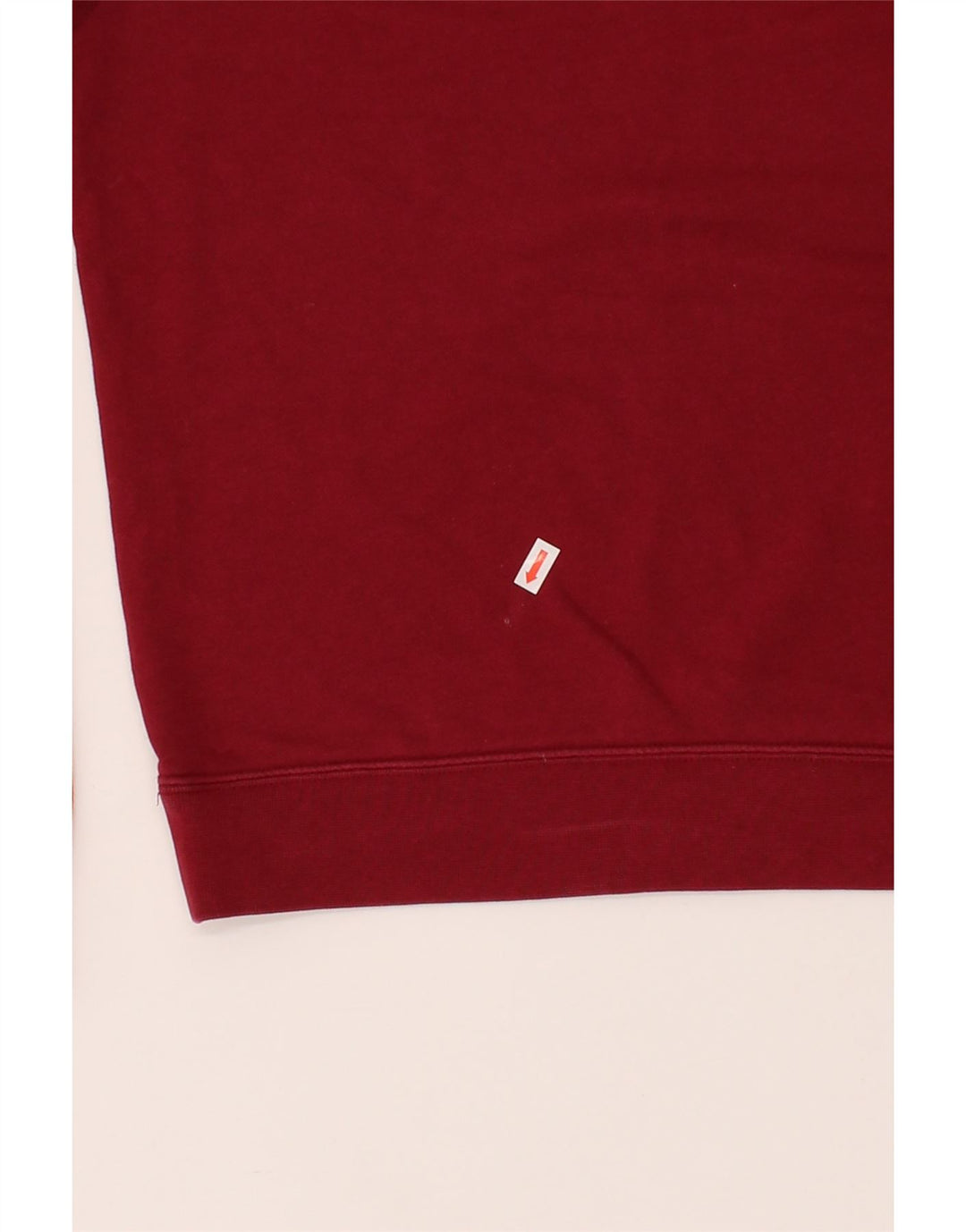 NIKE Womens Oversized Sweatshirt Jumper UK 6 XS Red Cotton Vintage Nike and Second-Hand Nike from Messina Hembry 