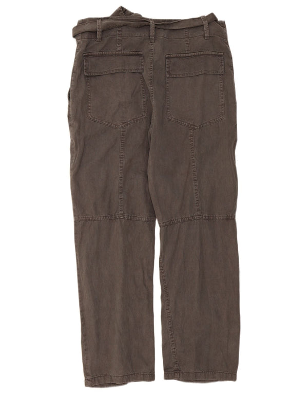 Pantalon Chino Droit Femme Zara Small W26 L26 Gris Lyocell
