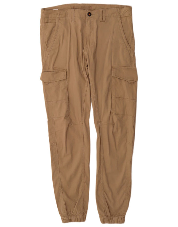 Jack & Jones Mens Joggers Cargo Pantalones W33 L34 Beige
